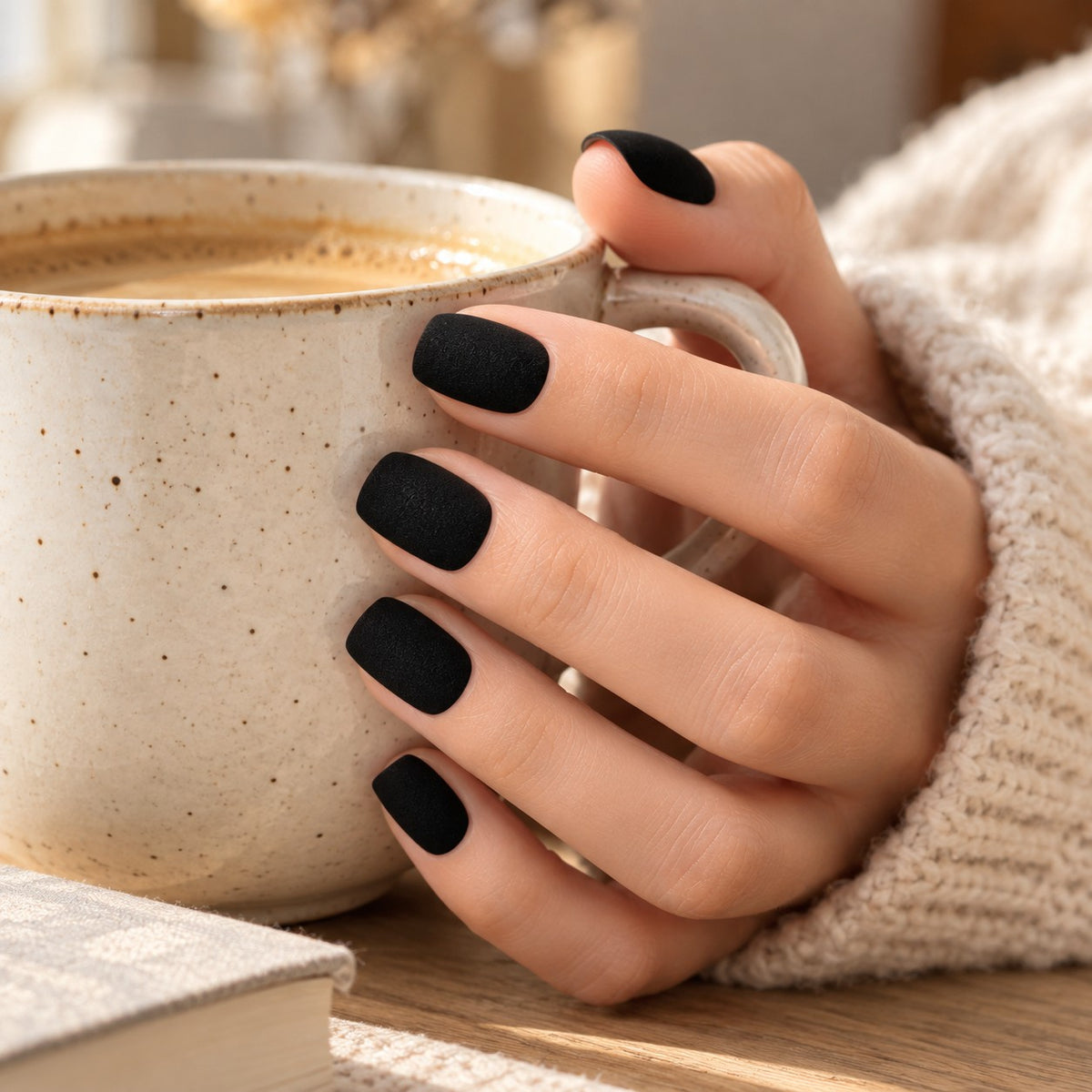 Black Velvet Short Ballet Luxury Press-On Nails 30 pcs - view 4