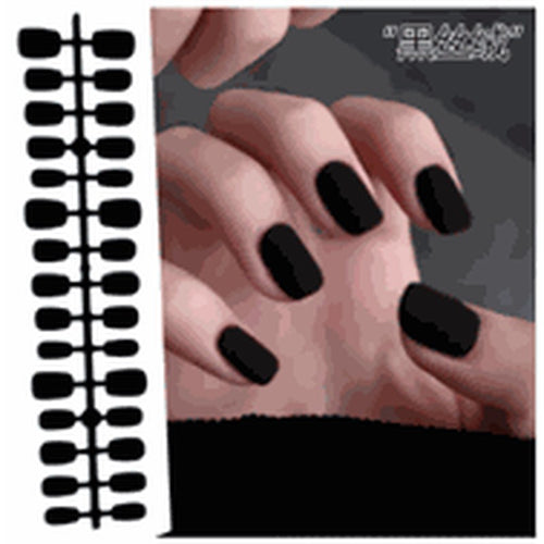 Black Velvet Short Ballet Luxury Press-On Nails 30 pcs - view 2