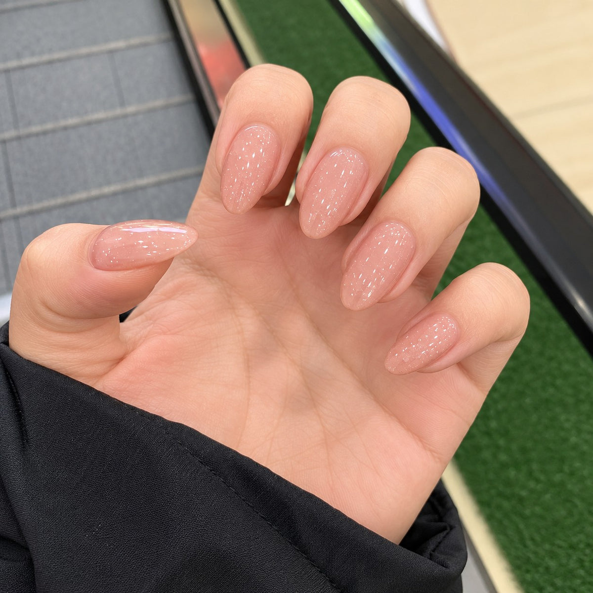 Dusty Rose Glossy Spark Luxury Press-On Nails 30 pcs