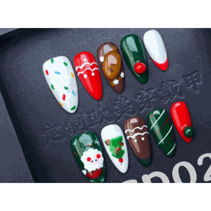 Gilded Christmas Luxe Press-On Nails 24 pcs - view 2