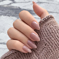 Misty Mauve Glossy Spark Luxury Press-On Nails 30 pcs