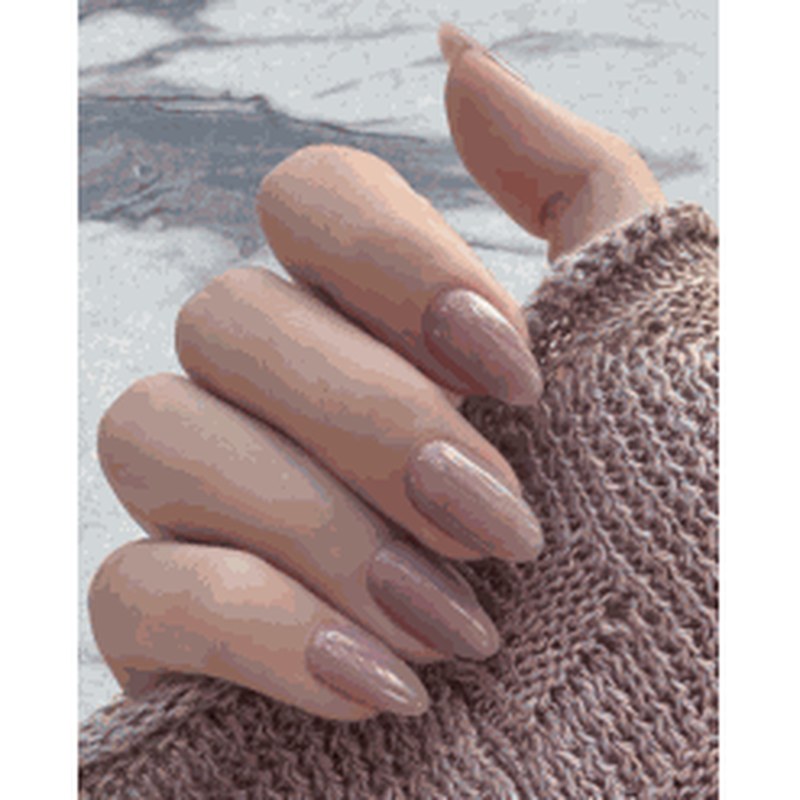 Misty Mauve Glossy Spark Luxury Press-On Nails 30 pcs - view 2
