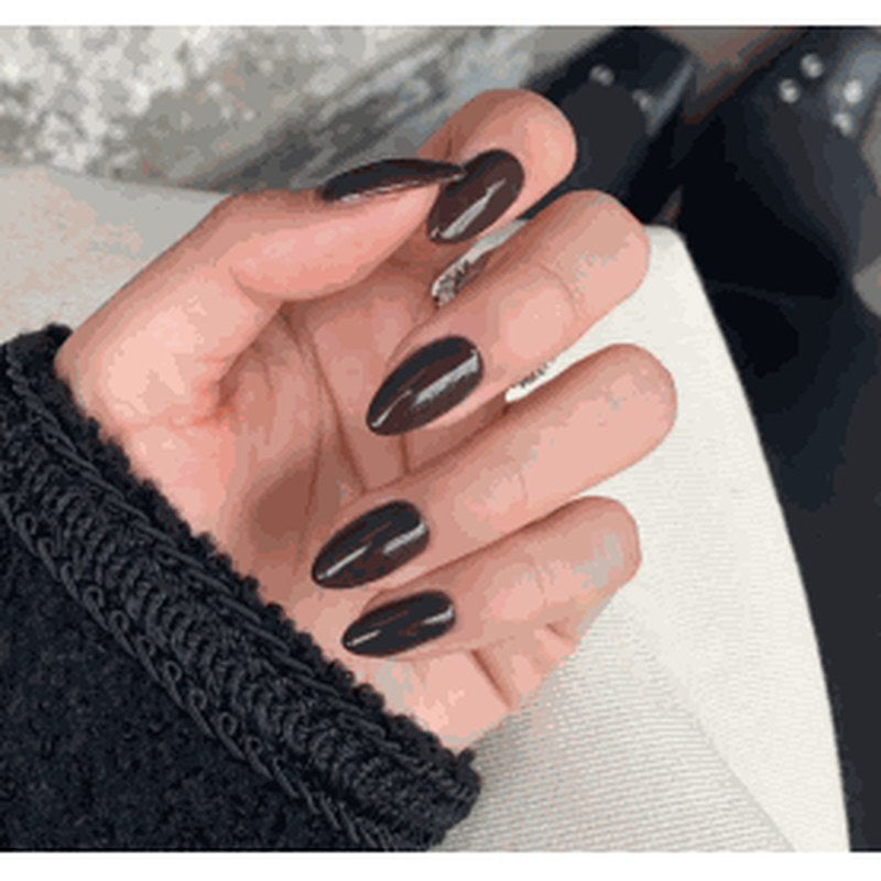 Mocha Satin Glow Press-On Nails 30 pcs - view 2