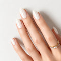 Porcelain Ivory Lustre Press-On Nails 30 pcs