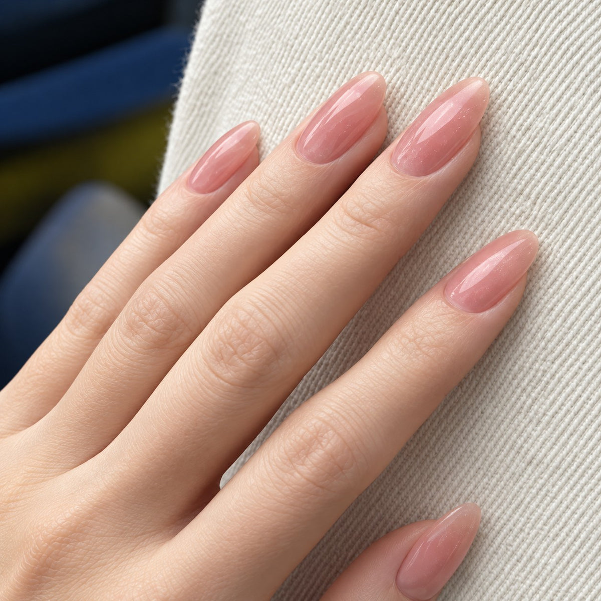 Rose Jelly Glow Press-On Nails 30 pcs