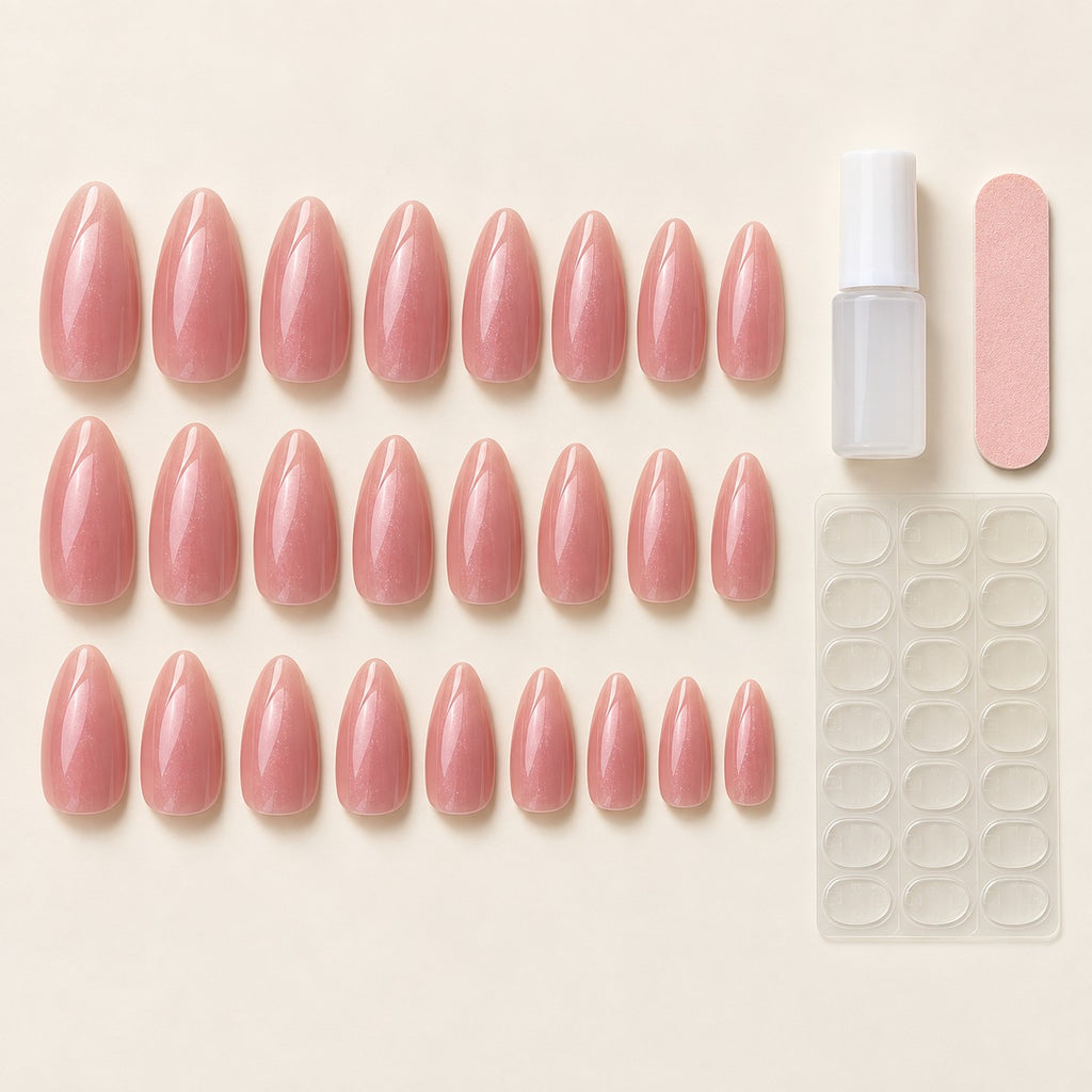 Rose Jelly Glow Press-On Nails 30 pcs - view 3