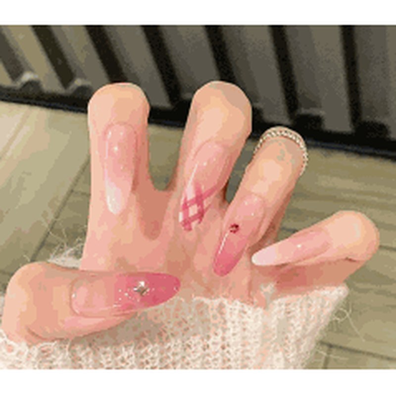 Sweetheart Pink Jelly Glow Press-On Nails 10 pcs - view 2