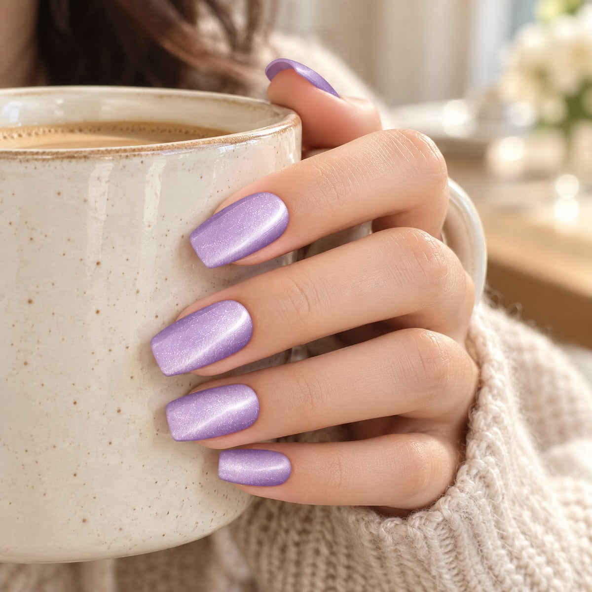 Wisteria Velvet Cat-Eye Press-On Nails 30 pcs - view 4